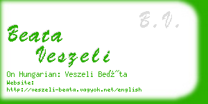 beata veszeli business card